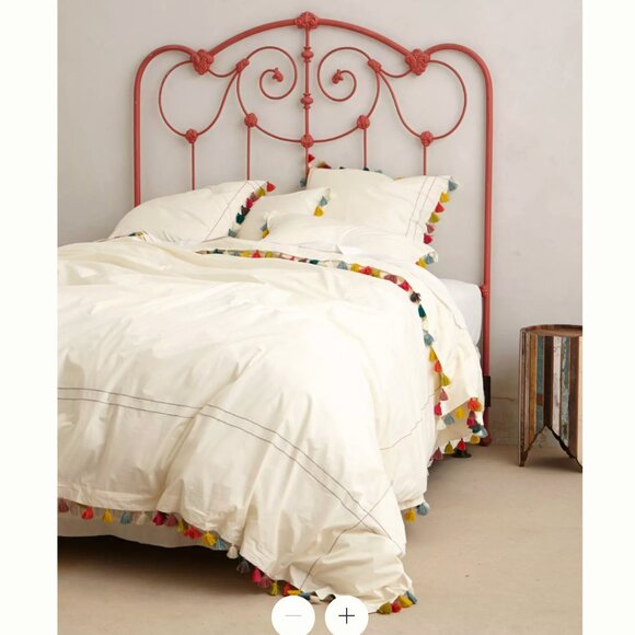 Anthropologie Lindi Fringe Duvet • King + 2 King Shams - Picture 2 of 10